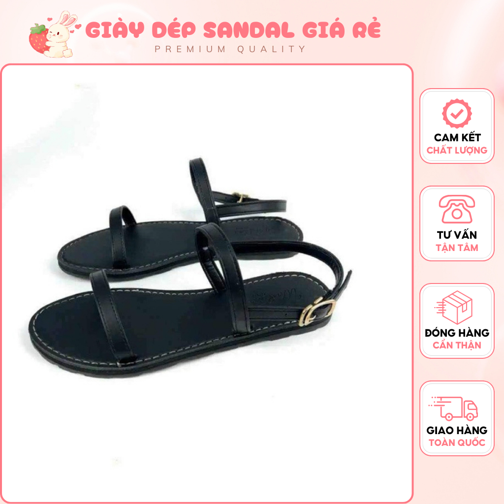 Giày Sandal Nữ Thời Trang Giày Sandal Đế Bệt Chất Lượng Cao
