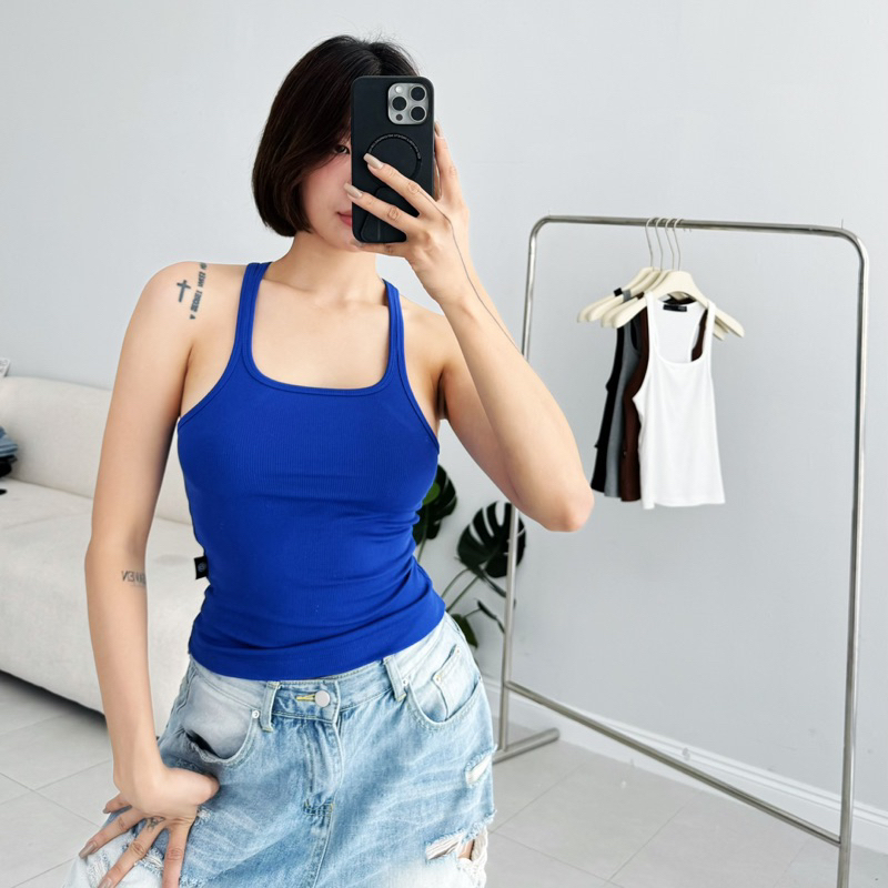 MIDDUA - T2401 Tank color bản dây mảnh nhỏ
