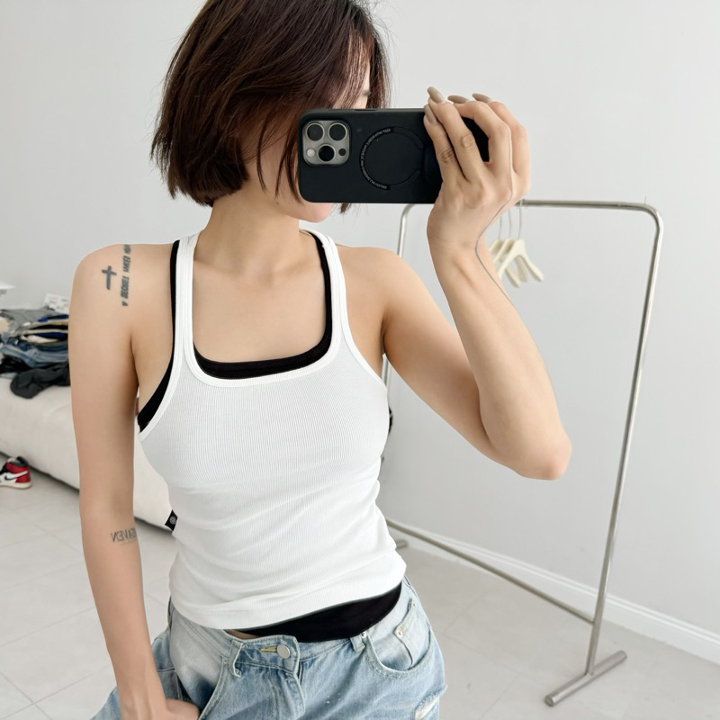 MIDDUA - T2401 Tank color bản dây mảnh nhỏ