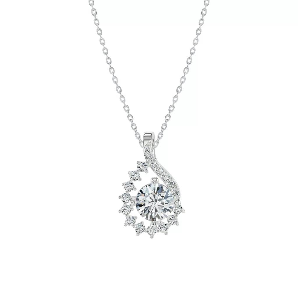 [CHAT TRƯỚC KHI ĐẶT] Mặt Dây Tierra MDA8129 Vàng 14K/ 18K, Thiết Kế Hình Giọt Nước