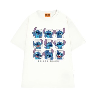 Áo Thun Hoạt Hình Disney Lilo & Stitch NGỐ TEE, Áo Thun Cổ Tròn Form Unisex Rộng Rãi Thoáng Mát