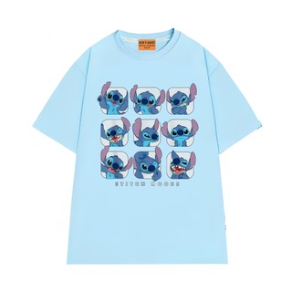 Áo Thun Hoạt Hình Disney Lilo & Stitch NGỐ TEE, Áo Thun Cổ Tròn Form Unisex Rộng Rãi Thoáng Mát