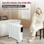 Máy sưởi dầu 15 thanh không khô da Nhập Khẩu Fujihome, quạt sưởi ấm phòng 30m2 điều chỉnh nhiệt độ ko đốt oxy an toàn