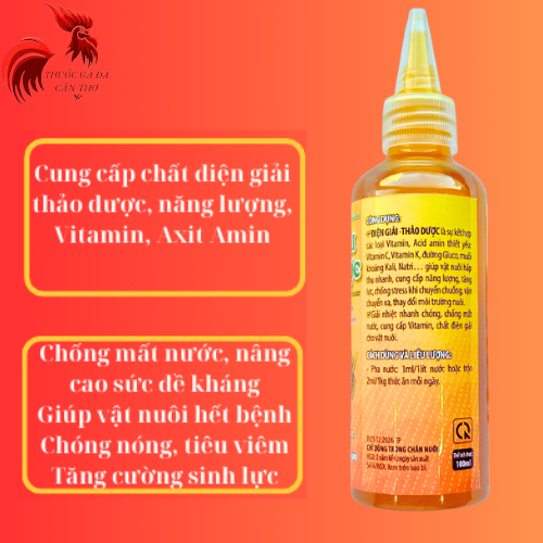 GlucoKC mát gà Cung cấp dinh dưỡng Cho Gà 100ml