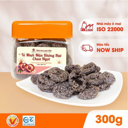 Ảnh Xí muội mận không hạt chua ngọt Hồng Lam dạng hộp. Có vị chua, ngọt, dẻo 1