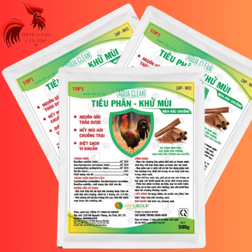 Men rắc chuồng tiêu phân - khử mùi giúp vệ sinh chuồng trại, giảm mùi hôi, sạch khuẩn ngay bệnh (500g)