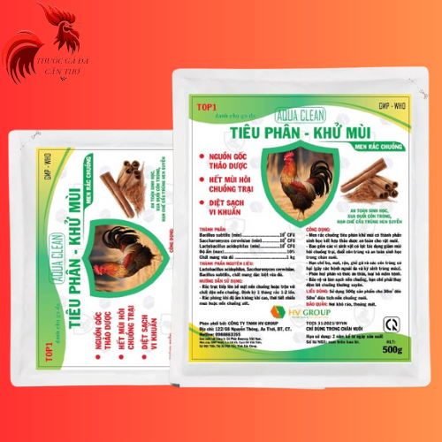 Men rắc chuồng tiêu phân - khử mùi giúp vệ sinh chuồng trại, giảm mùi hôi, sạch khuẩn ngay bệnh (500g)