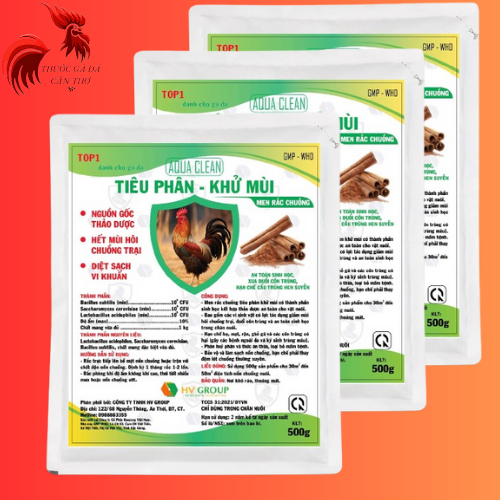 Men rắc chuồng tiêu phân - khử mùi giúp vệ sinh chuồng trại, giảm mùi hôi, sạch khuẩn ngay bệnh (500g)
