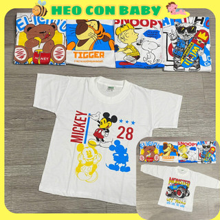 Áo Tay Ngắn | Áo Tay Dài Thun Cotton Trắng Cho Bé Mặc Nhà, Đi Chơi | Vải Mát 6-65kg [Chất đẹp]