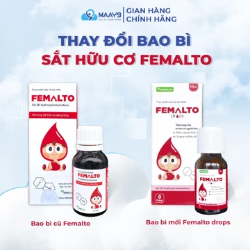 TPBVSK Sắt hữu cơ Novocare Femalto cho bé không gây táo bón, hàm lượng cao, bổ sung sắt cho người thiếu máu do thiếu sắt