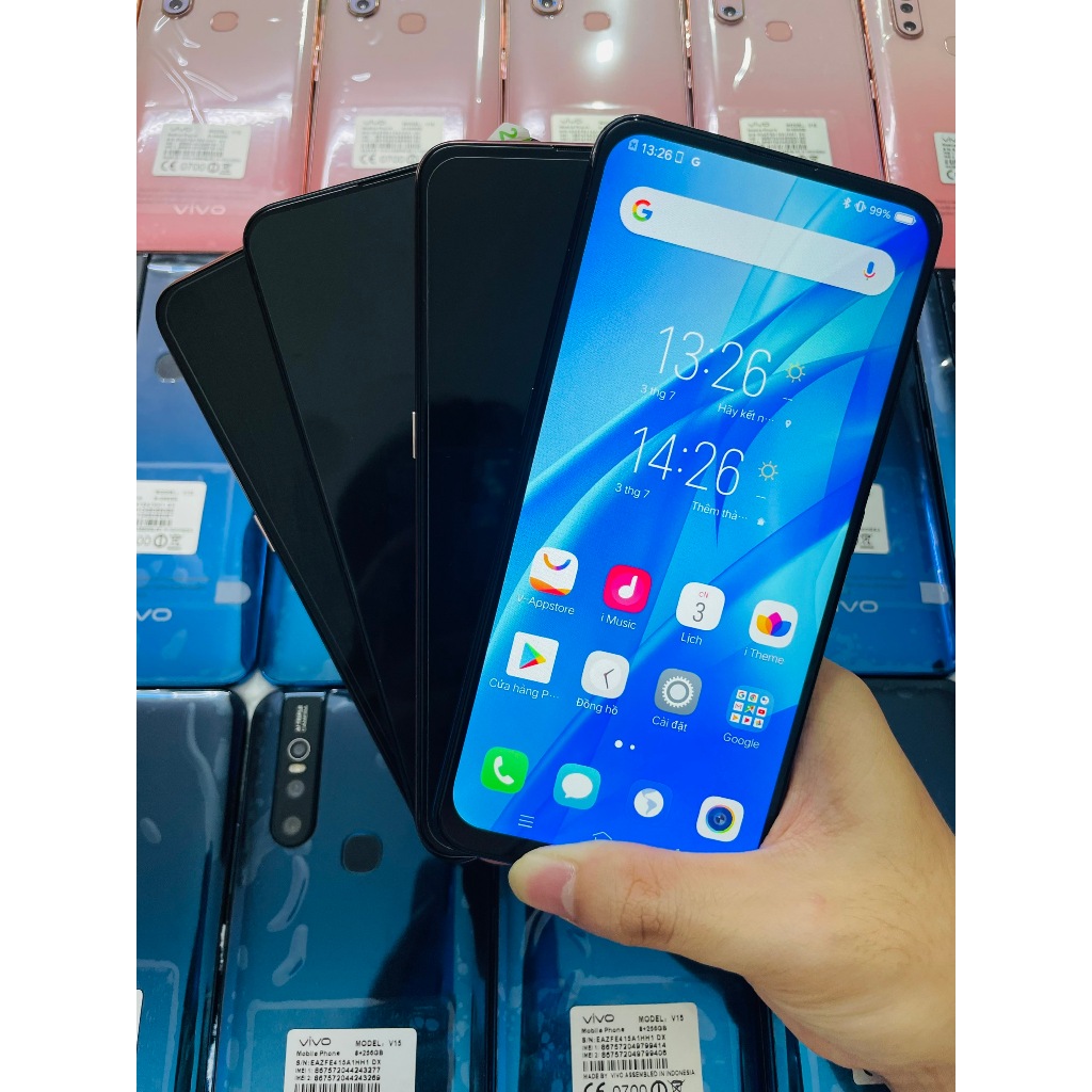 [Chính hãng] Điện thoại Vivo V15 6GB/128GB nguyên zin đẹp keng Full chức năng kèm ốp lưng, cường lực BH 06 tháng