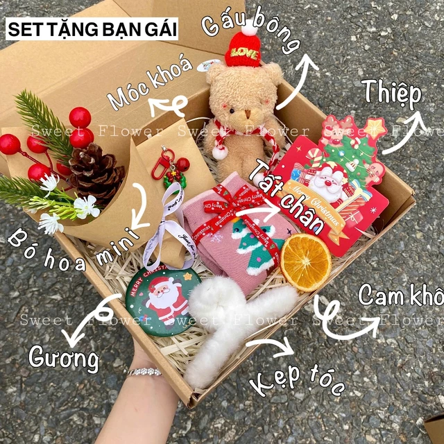 [Ảnh thât, tăng đèn nháy] Gift Box HỘP QUÀ TẶNG GIÁNG SINH,quà noel tặng bạn gái, tặng bạn trai, tặng trẻ em,tặng bạn bè
