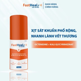 Xịt Fasthealz First Aid Spray 50ml- vệ sinh vết thương cho bé và gia đình