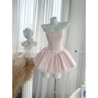 [HAN’S STORE]VÁY CORSET PHỐI REN LƯNG NƠ TÙNG XOÈ CỰC XINH SẴN MÚT NGỰC VÀ GỌNG ĐỊNH FORM(ẢNH THẬT)