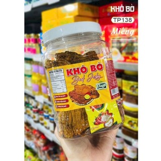 keo-Khô bò miếng to loại 1,siêu ngon,tặng kèm tương ớt..