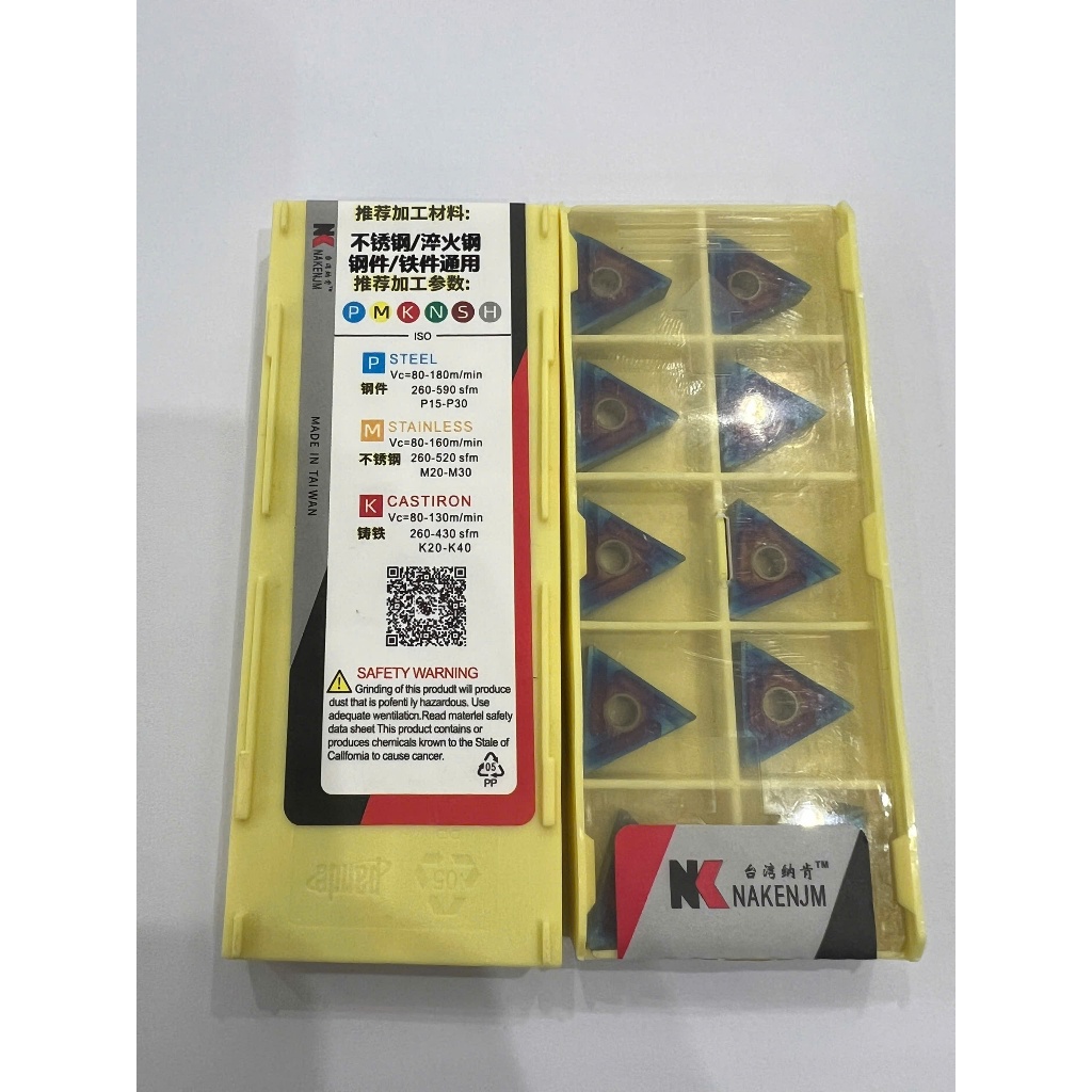 Chip tiện T16 xẻ rãnh hàng ĐÀI LOAN chất lượng cao.Chuyên tiện thép, inox, thép cứng, thép sau nhiệt