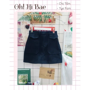 Chân váy ngắn phối túi (sẵn)