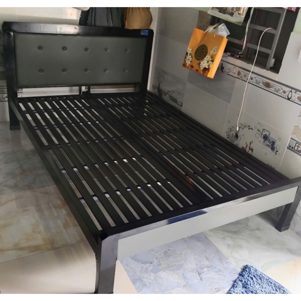 [FREESHIP NHANH ] giường đơn sắt hộp 4-8 chắc chắn, bền đẹp giá tận xưởng không qua trung gian.