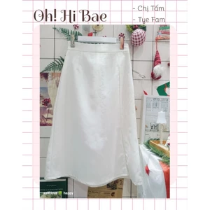 Chân váy midi xẻ tà, chân váy dài (sẵn)
