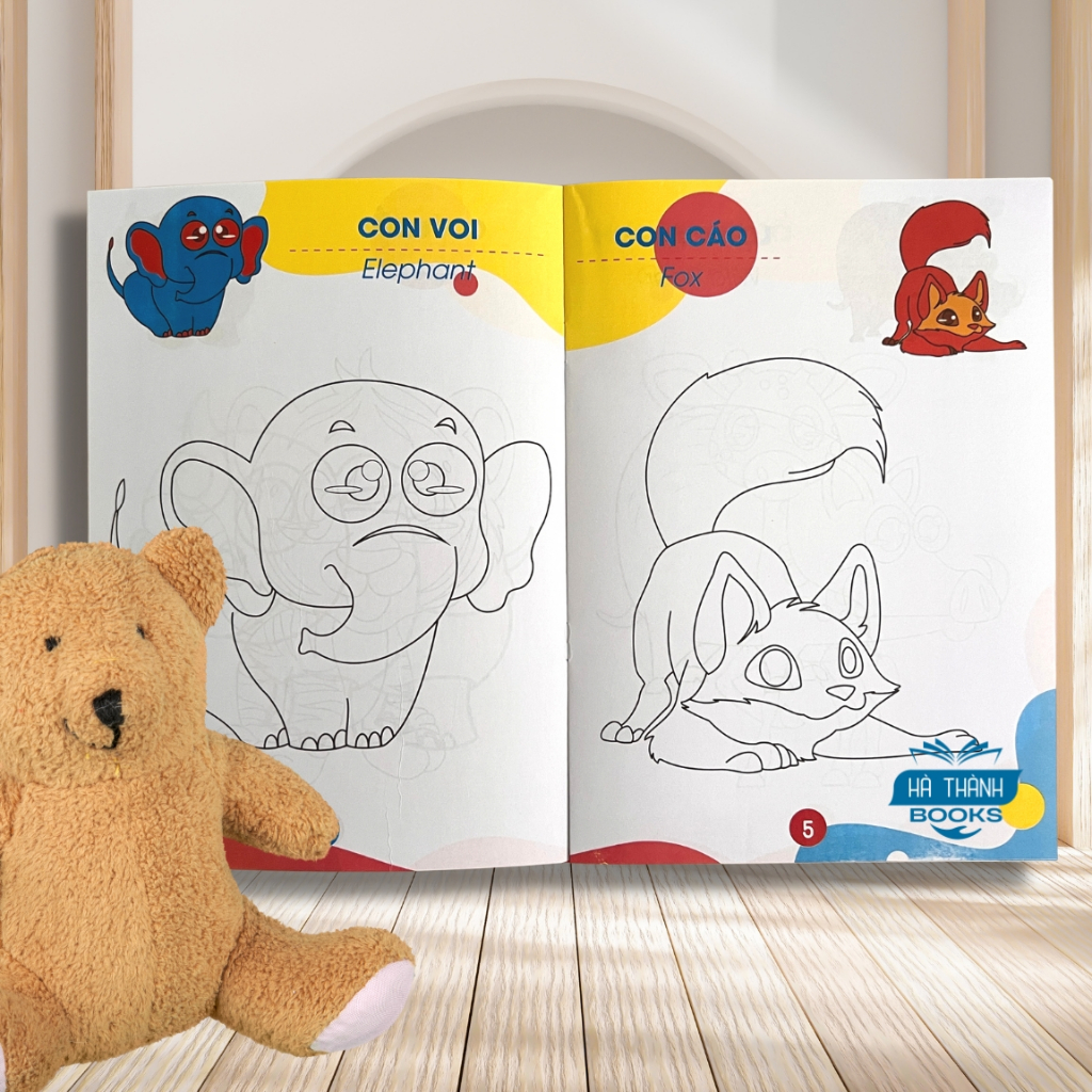Sách - Bộ 20 Cuốn Tô Màu, Tô Hình Cho Bé 3 - 6 Tuổi (TẶNG MÀU CHÍNH HÃNG)