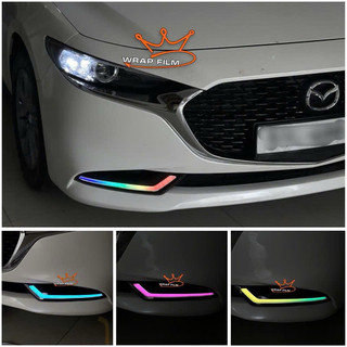 Decal dán đổi màu đèn demi Mazda 3 ( 2 bên), decal trang trí mặt calang Mazda