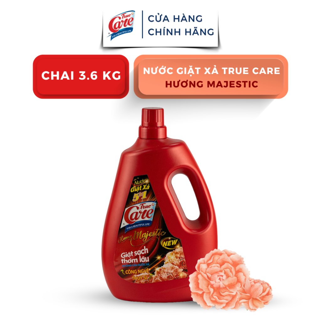 [MUA 1 TẶNG 1] Mua 1 Chai Nước Giặt Xả True Care 5in1 3.6Kg Tặng 1 Túi Nước Giặt Xả True Care 1.8Kg