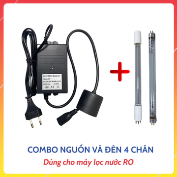Combo Linh Kiện Adapter Đèn Và Đèn UV Loại 2 Chân/ 4 Chân Dùng Dùng Để Diệt Khuẩn Cho Máy Lọc Nước RO Karofi...