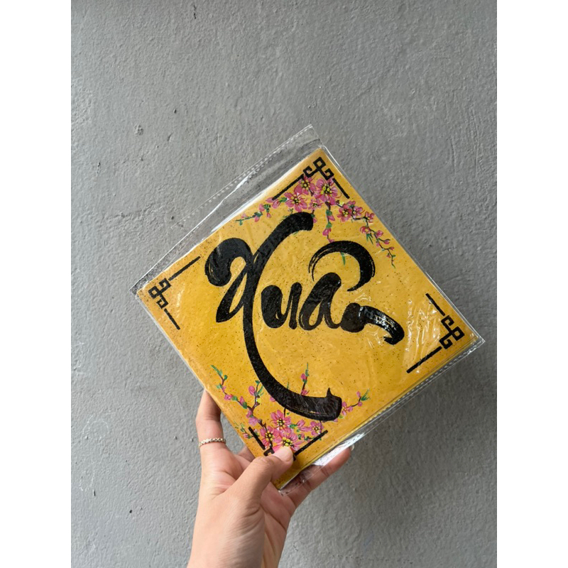 Chữ thư pháp deco.( 1 tờ vàn | Shopee Việt Nam