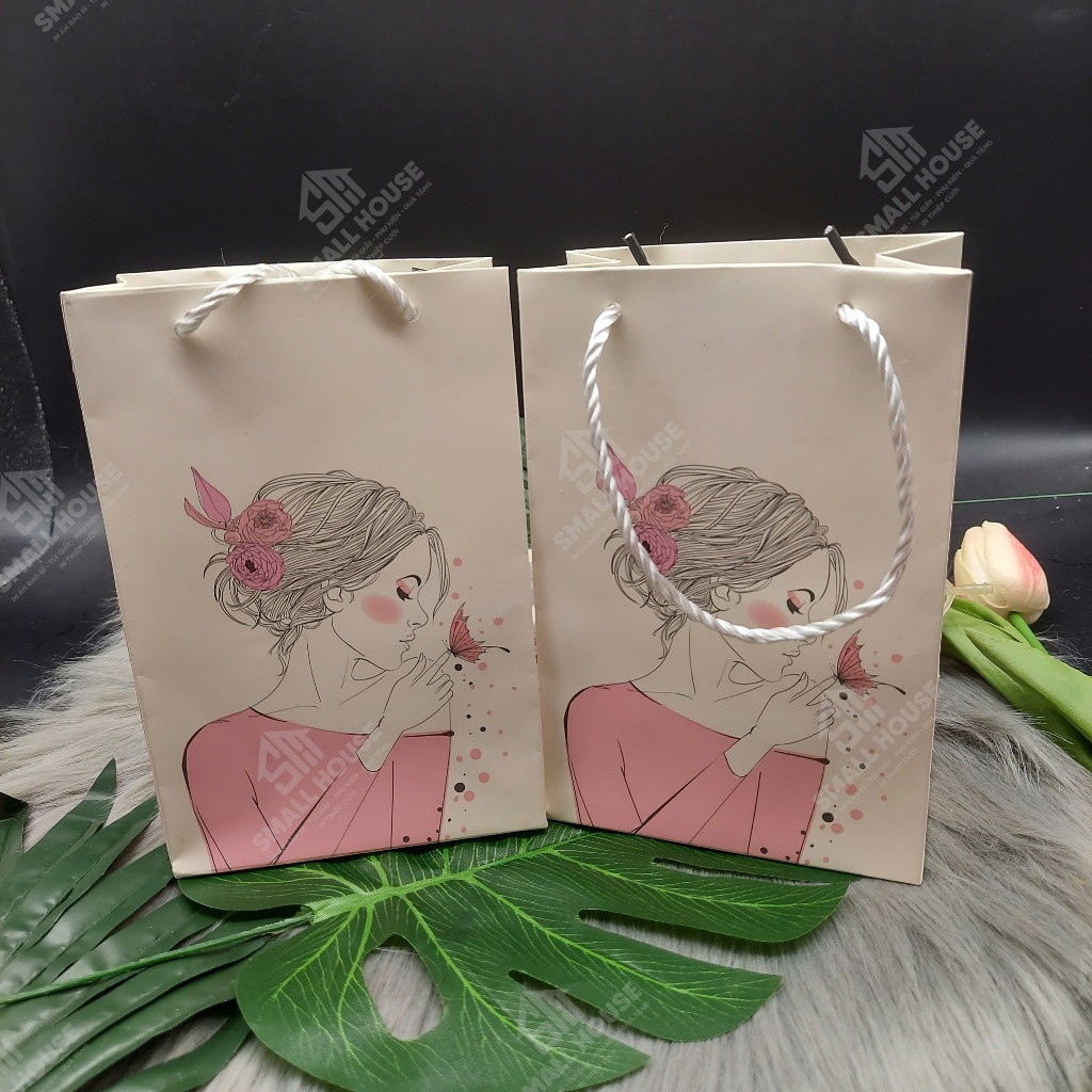set 5 cái - Túi giấy đựng quà tặng mỹ phẩm son nước nước hoa