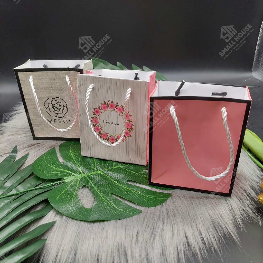 5 cái - Túi giấy mini đựng son môi mỹ phẩm nhỏ quà tặng quà cưới phụ kiện