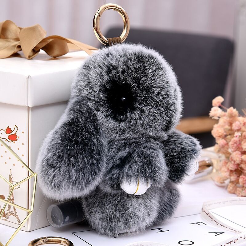 [BUNNY LULU] [Hộp quà] Thỏ nhồi bông đáng yêu lông mịn. Móc chìa khóa, Tag túi xách thỏ bông trending.