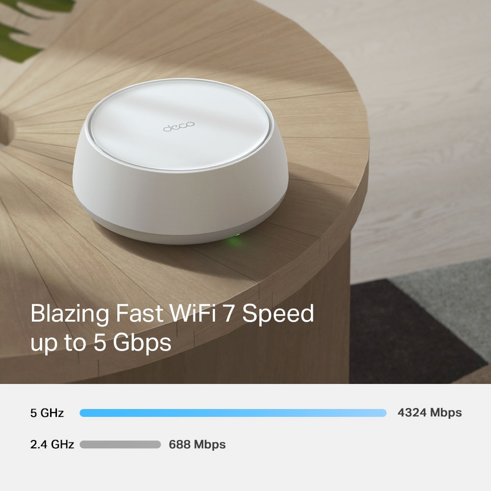 Bộ phát WIFI Mesh TP-Link Deco BE25 | WIFI 7 BE5000 2 băng tần 2.4 & 5Ghz | Dễ cài đặt | Phủ sóng rộng | Bảo hành 2 năm | BigBuy360 - bigbuy360.vn