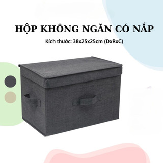 Thùng đựng quần áo có nắp chất liệu vải bền đẹp gấp gọn tiện lợi giúp quần áo, đồ lót gọn gàng, chia ngăn tủ quần áo