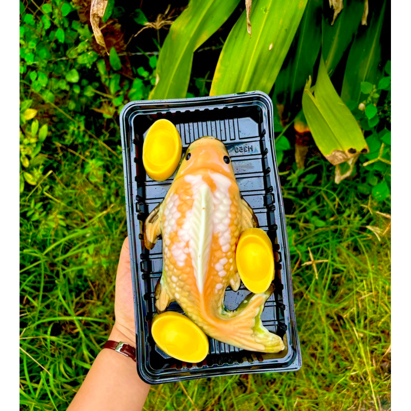 Khuôn cá chép lớn cúng ống táo.