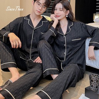 Đồ ngủ nam cao cấp mặc nhà màu đen, Pyjama nam dài tay - Since Then