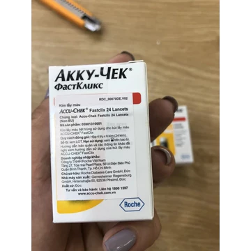 Kim Lấy Máu Chính Hãng Accu-Chek FastClix - Hộp 6 Ống Phụ Kiện Máy Đo Đường Huyết