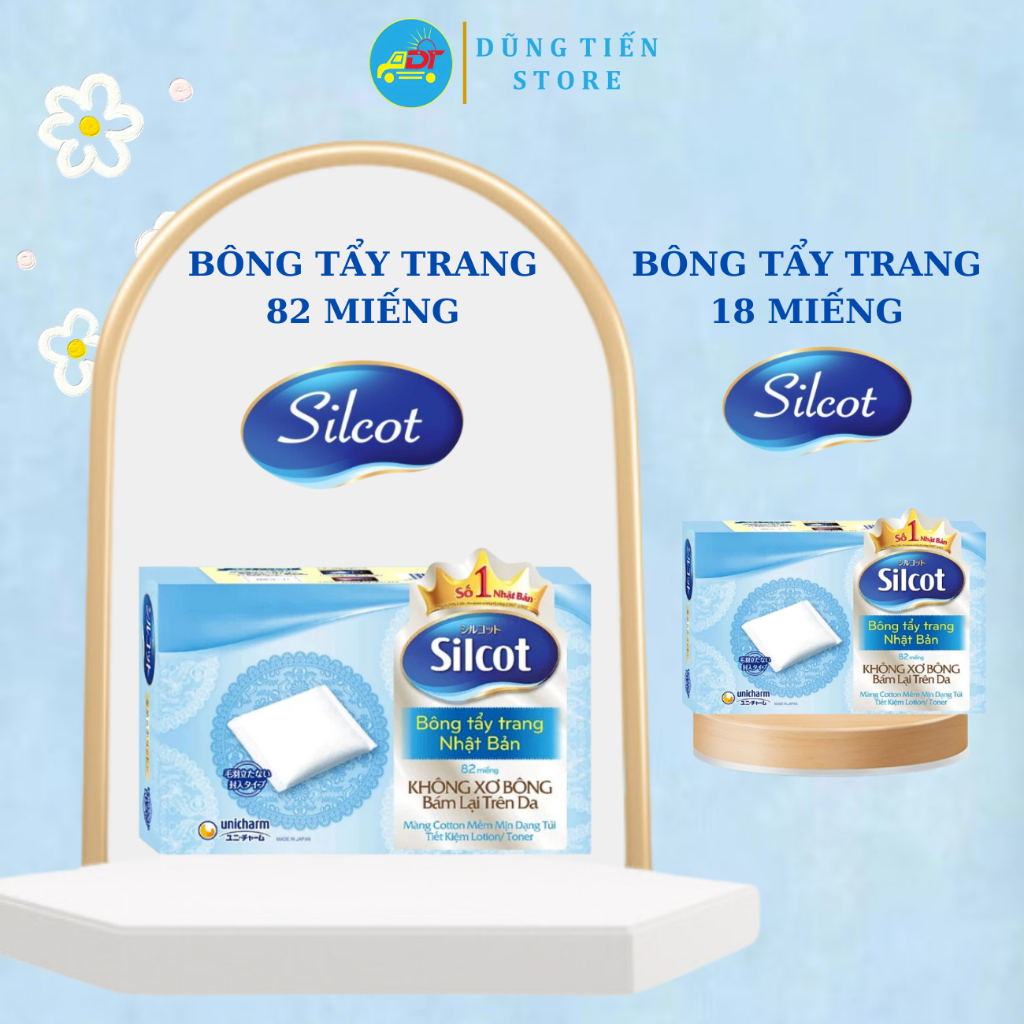 Bông tẩy trang Silcot hộp 82 miếng / 40 miếng đôi | Shopee Việt Nam