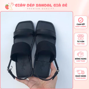 Giày Sandal Phong Cách Hàn Quốc Chất Da Pu Cao Cấp Phù Hợp Đi Học Đi Chơi