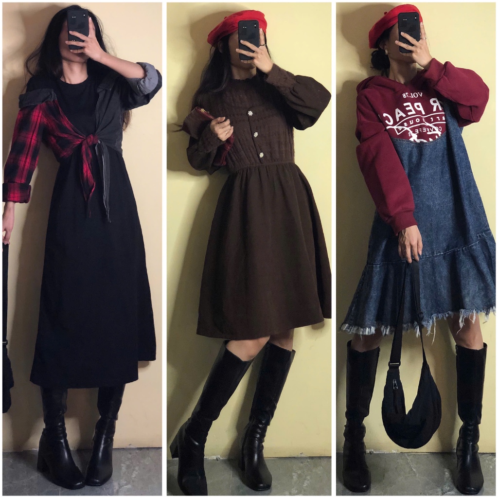 [Demo ảnh bìa] Đầm váy 2hand dáng dài xoè bồng bềnh, hoa nhí voan lưới đa phong cách update 10.12 April6 clothing