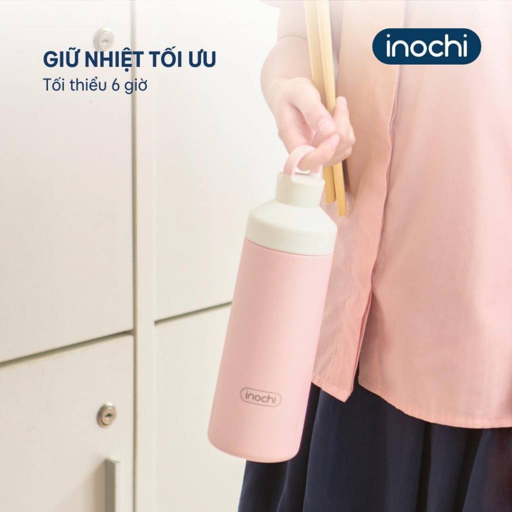 Bình giữ nhiệt Fuji Joy INOCHI lõi inox 304 cao cấp chống gỉ, dung tích 590ml