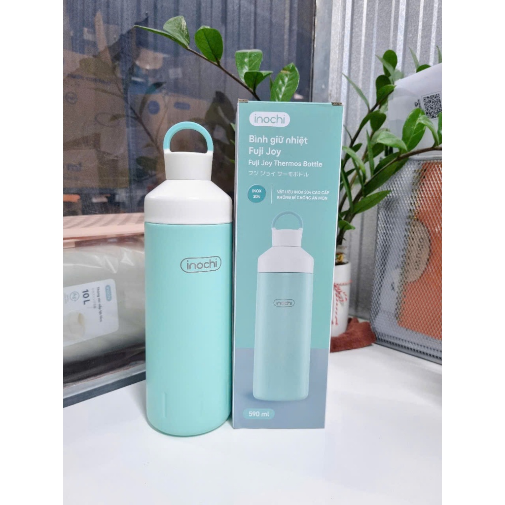 Bình giữ nhiệt Fuji Joy INOCHI lõi inox 304 cao cấp chống gỉ, dung tích 590ml