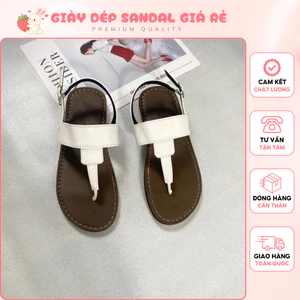 Giày Quai Hậu Nữ Giày Sandal Nữ Xỏ Ngón Đế Bánh Mỳ Tôn Dáng Phối Khoá Xăng Đan Kẹp Xỏ Ngón