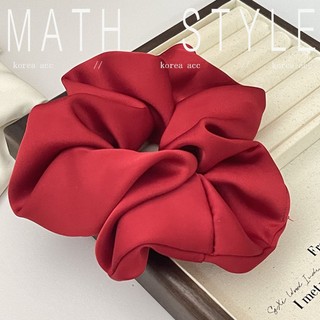 Scrunchies Đỏ Đô Satin Lụa Phi Bóng Thái Giáng Sinh Và Tết 3 Kích Thước