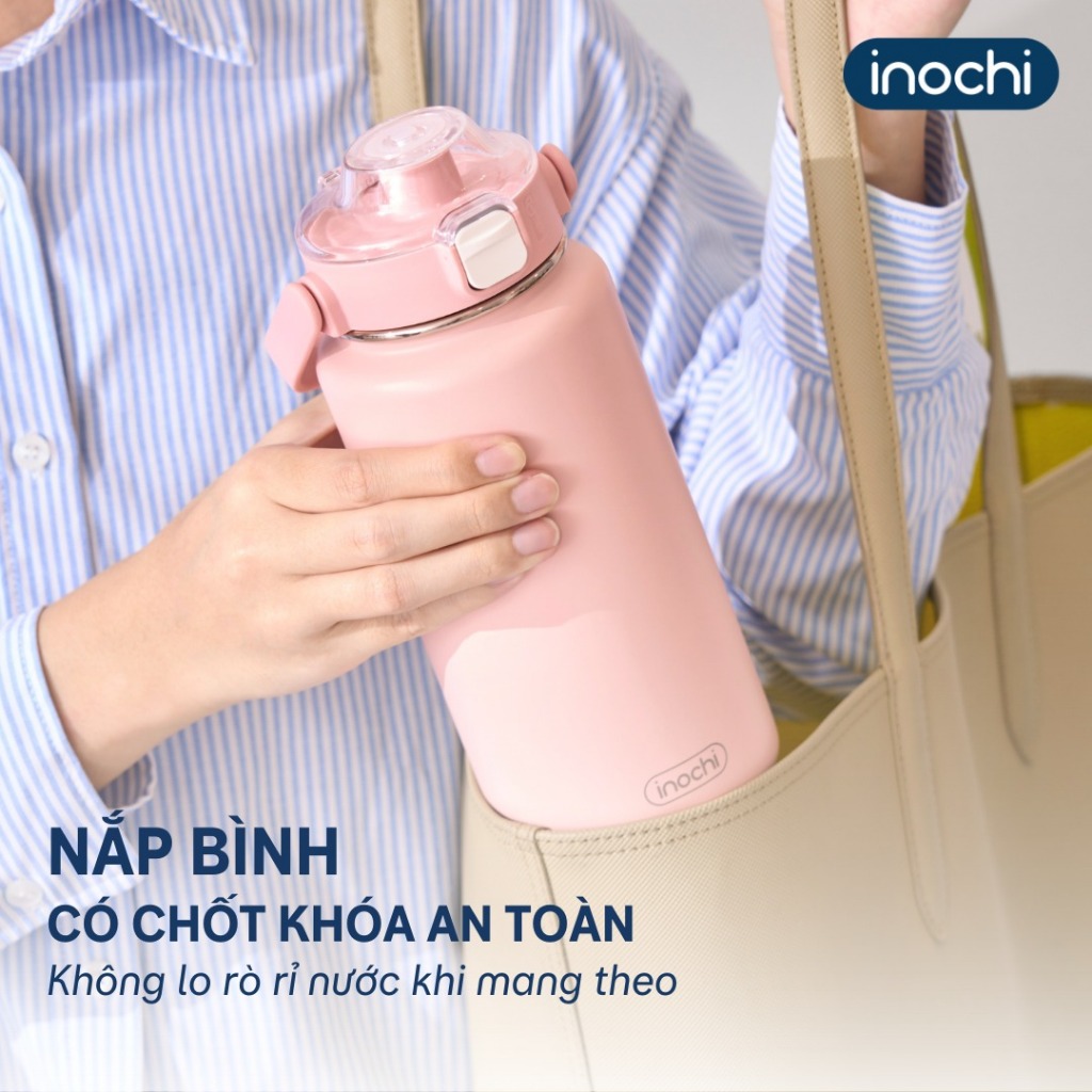 Bình giữ nhiệt Fuji smart 950ml INOCHI, lõi inox 316 cao cấp chống gỉ an toàn