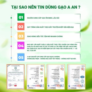Combo 2 túi Gạo ST25 ngon túi 5kg - Thiết kế bao bì mới - Chính hãng Gạo sạch Aan