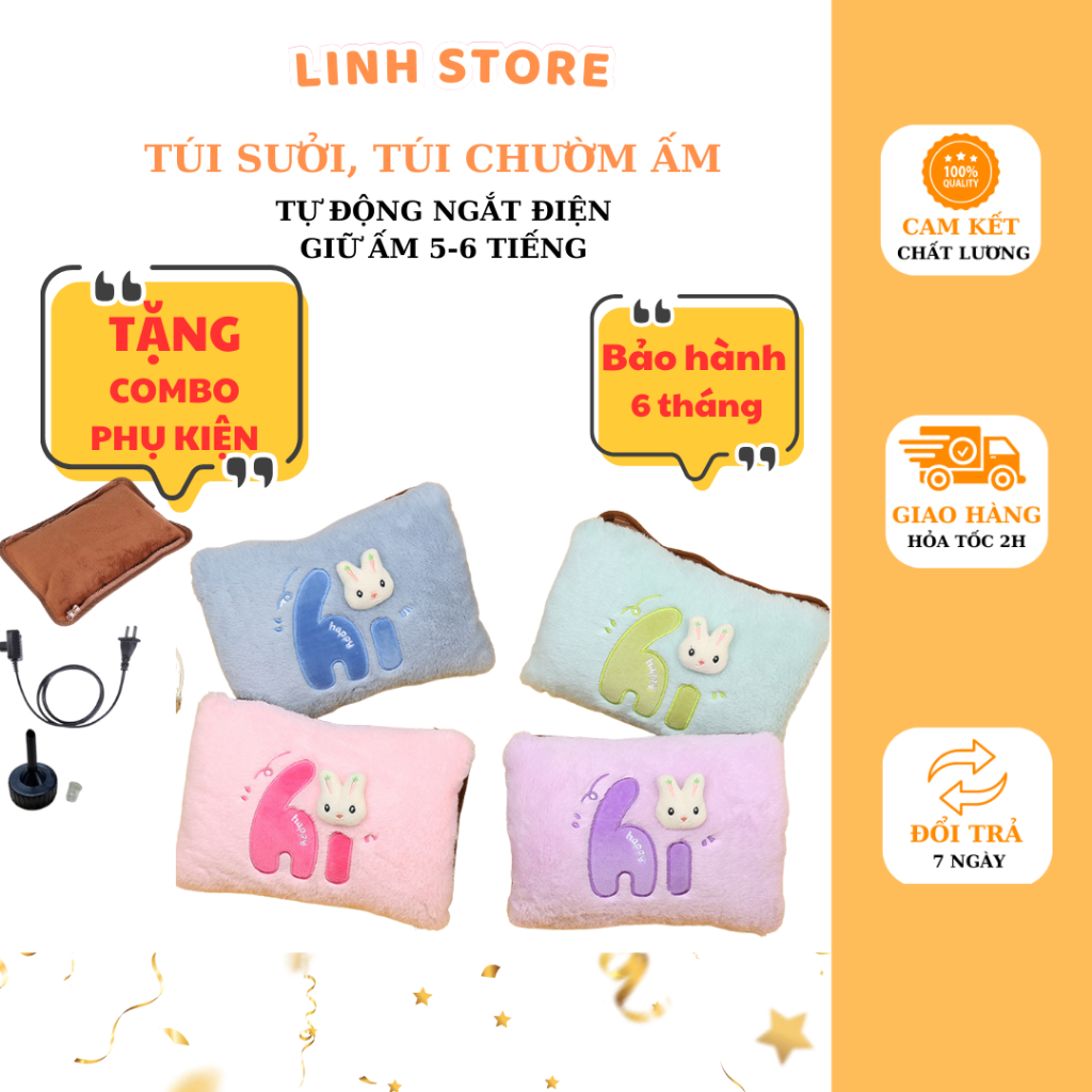 TÚI SƯỞI ẤM, TÚI CHƯỜM BỤNG KINH MẪU 2024 TẶNG KÈM COMBO PHỤ KIỆN