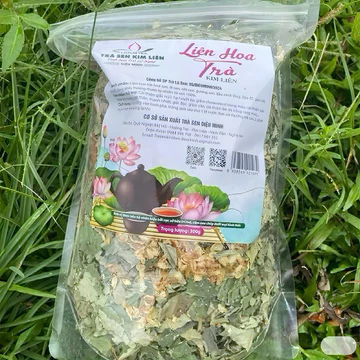 Liên Hoa Trà, trà sen Quê Bác( Diệu Minh), trà lá sen cốm, thơm ngon đặc biệt, tốt cho sức khoẻ
