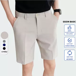 Quần tây âu short nam GOZIN BASIC ngắn thời trang cao cấp form đẹp -QS03