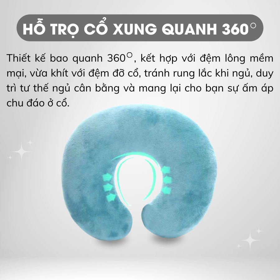 Ảnh Gối Chữ U Kê Cổ A Concept Decor Gối Kê Cổ Êm Ái Ngủ Trưa Văn Phòng Du Lịch Đi Máy Bay Ô Tô Gối Ôm Chống Mỏi Cổ Thoải Mái 4