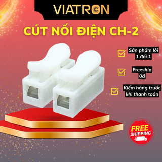 {COMBO10} Domino Nối Dây Điện Nhanh, Cút Nối Dây 2 Đầu Cách Điện CH-2